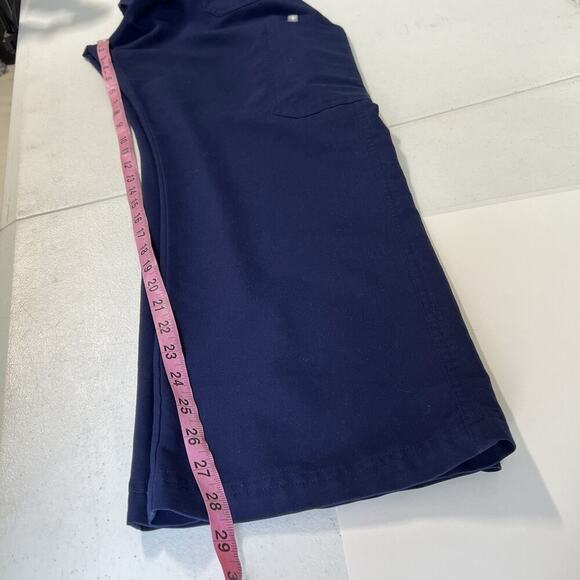 Figs Scrub Set Men 2XL SHORT Leon 3-pocket Top + Cairo Pants Short Navy Blue - Picture 9 of 13